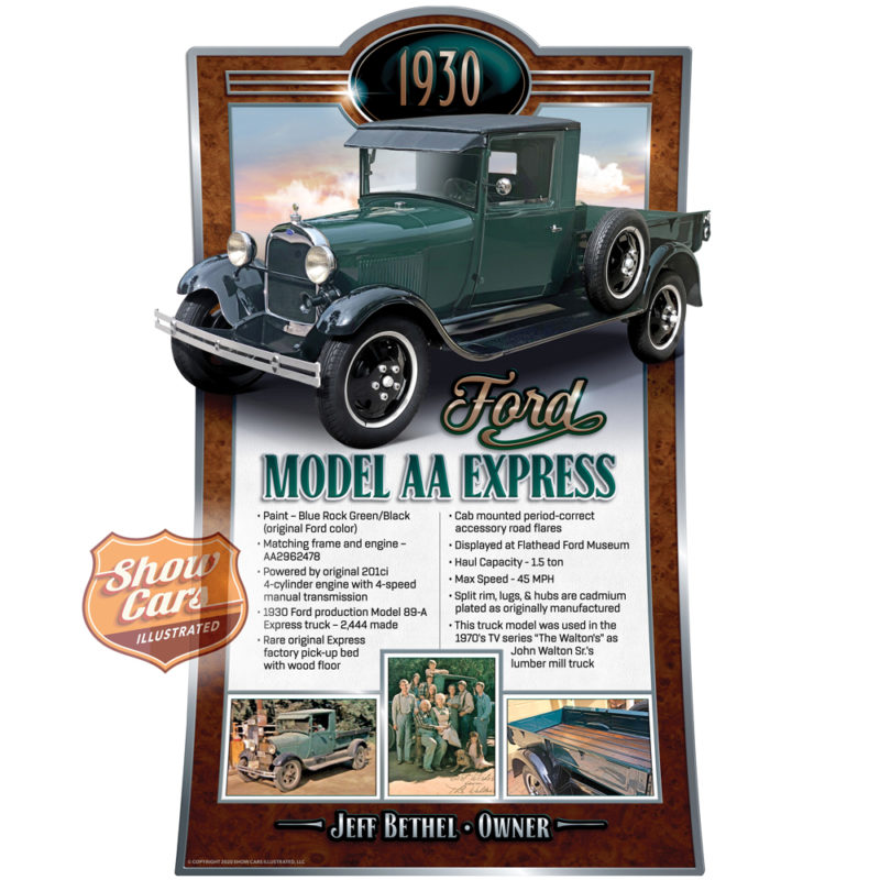 1930-Ford-Model-AA-Deco-Theme-Show-Cars-Illustrated-Car-Show-Signs