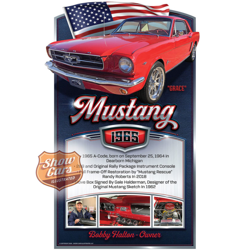 1965-Mustang-All-American-Theme-Show-Cars-Illustrated-Car-Show-Signs