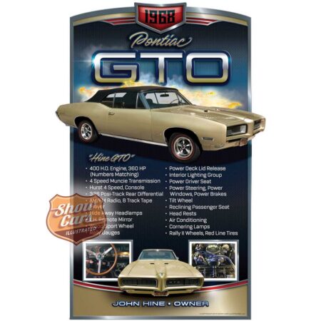 1968-Pontiac-GTO-Solid-Muscle-Theme-Show-Cars-Illustrated-Car-Show-Signs