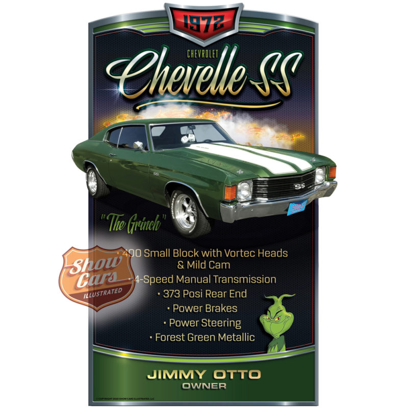 1972-Chevelle-SS-Solid-Muscle-Theme-Show-Cars-Illustrated-Car-Show-Signs