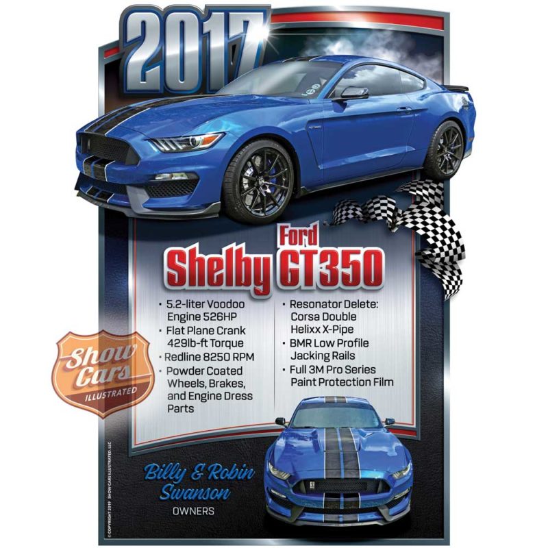 2017-Ford-Shelby-GT350-Raceway-Theme-Show-Cars-Illustrated-Car-Show-Signs