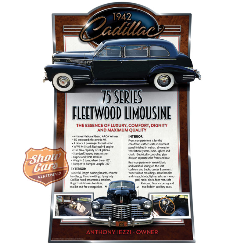 Car-Show-Signs-1942-Cadillac-Fleetwood-Show-Cars-Illustrated-Deco-Theme