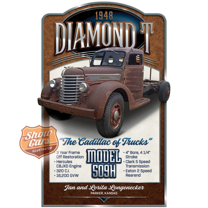 Car-Show-Signs-1948-Diamond-T-Show-Cars-Illustrated-Deco-Theme