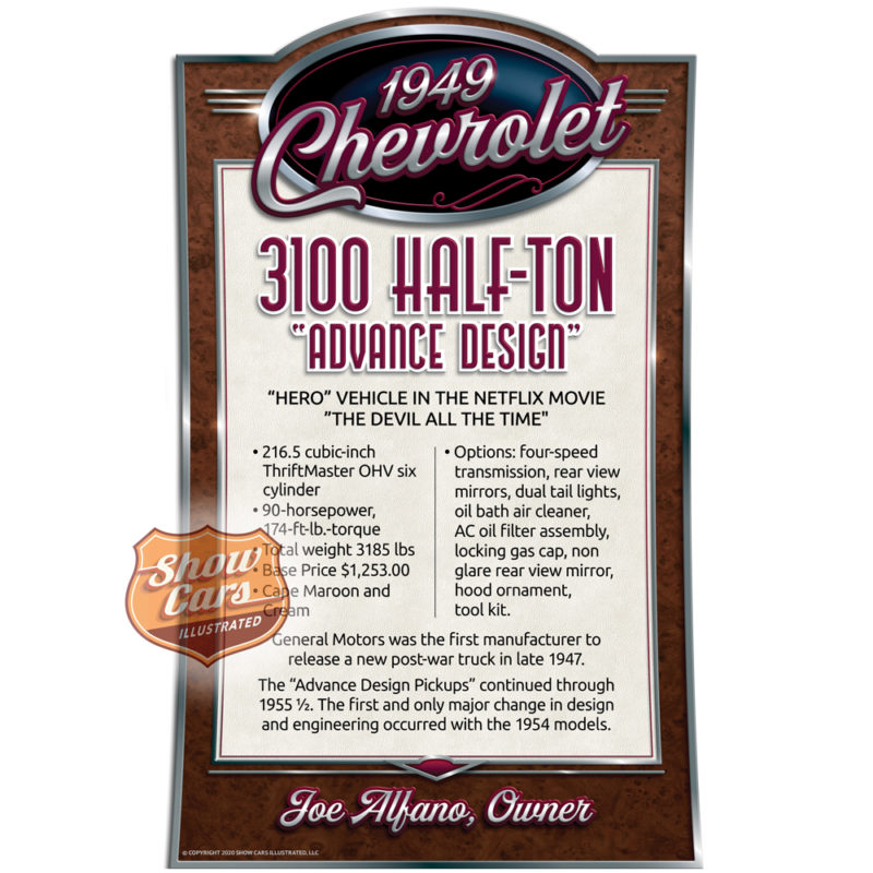1949-Chevrolet-Half-Ton-Vintage-Theme-Show-Cars-Illustrated-Car-Show-Signs