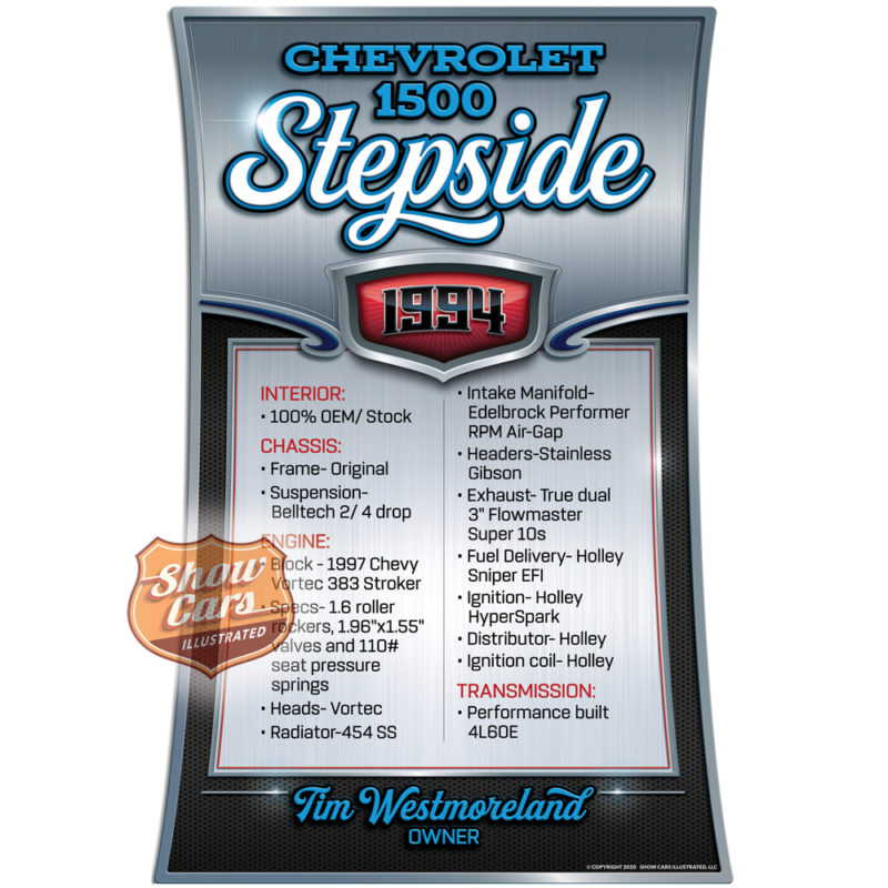 1994-Chevrolet-1500-Stepside-Uptown-Theme-Show-Cars-Illustrated-Car-Show-Signs