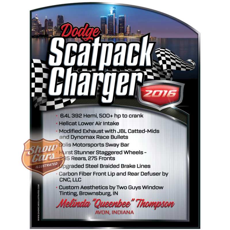2016-Dodge-Scatpack-Charger-Motown-Theme-Show-Cars-Illustrated-Car-Show-Signs