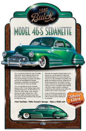 1949-Buick-Model-A-46S-Sedanett Car Show Signs Car Show Boards Classic Cars Muscle Cars