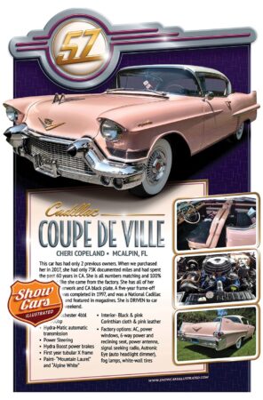 1957 Cadillac Coupe DeVille Car Show Signs Car Show Boards Classic Cars Muscle Cars