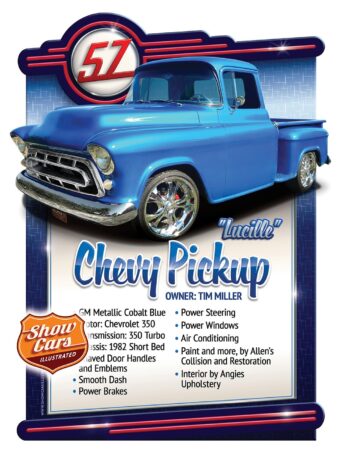 Car Show Signs Car Show Boards Classic Cars Muscle Cars Car Shows 1957-Chevrolet-Pickup