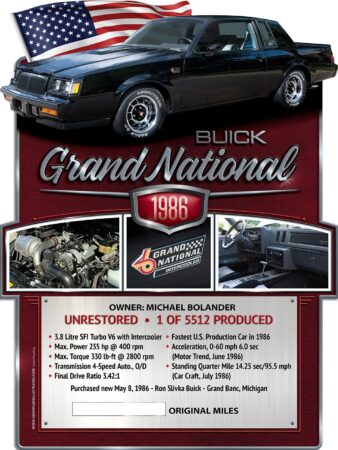 Car Show Signs Car Show Boards Classic Cars Muscle Cars Car Shows 1986-Buick-Grand-National