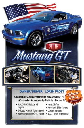 2008-Mustang-GT Car Show Signs Car Show Boards Classic