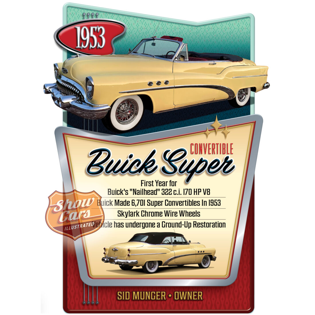 MidCentury 1953 Buick Super 24in